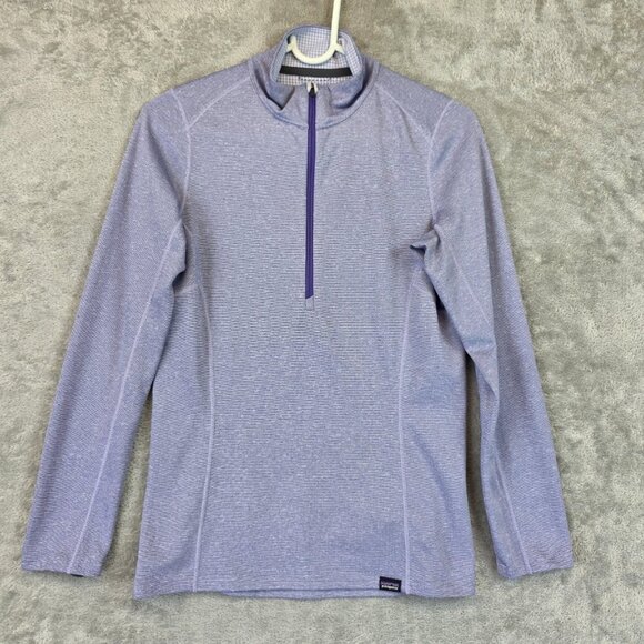 Patagonia Capilene Baselayer Pullover Womens XS Purple Midweight Polartec Hiking - Picture 1 of 13